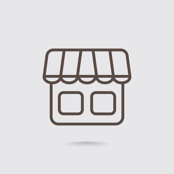 Pictogram winkel of winkel — Stockvector