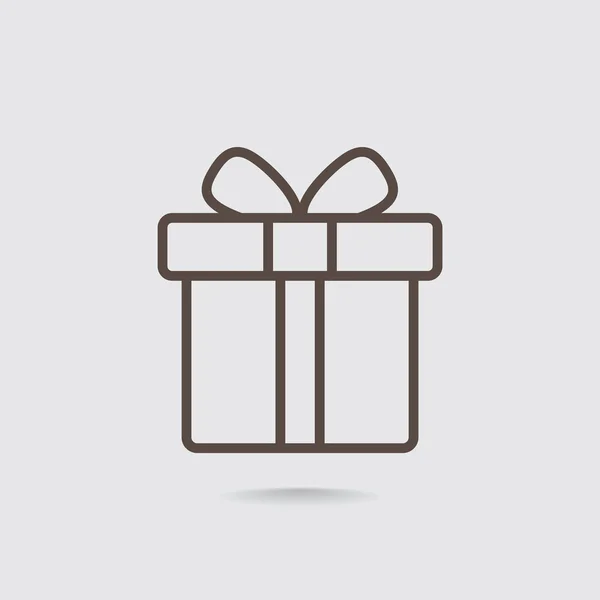 Icono de caja de regalo — Vector de stock