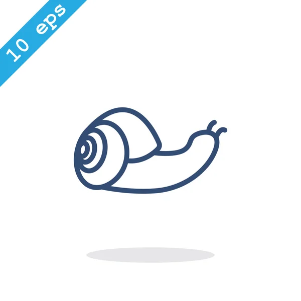 Outline snail icon — Stock Vector