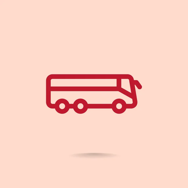 Значок автобуса - транспорт — стоковый вектор