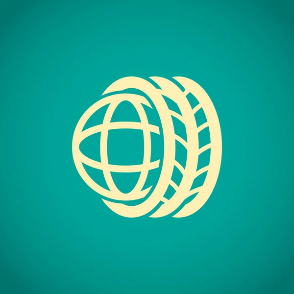 Шини для логотипів з усього світу — стоковий вектор