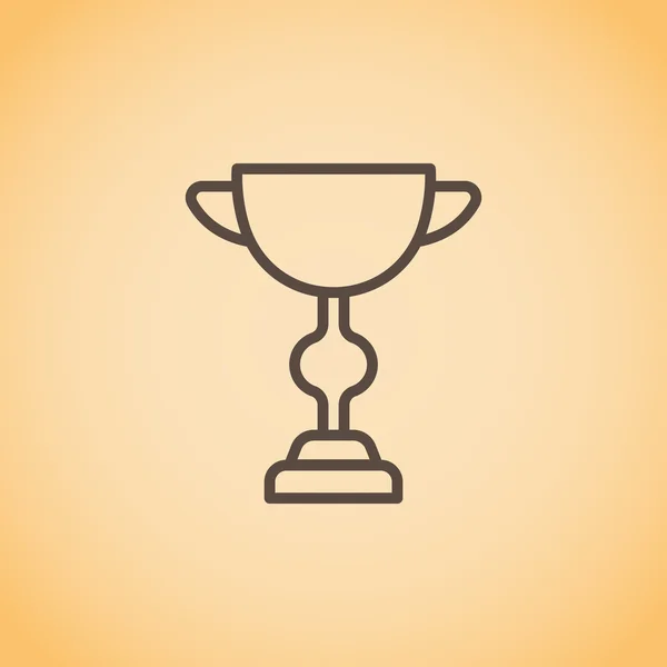Coupe icône championne — Image vectorielle