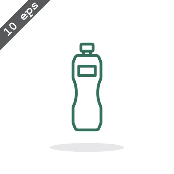 Icono de botella de plástico — Vector de stock