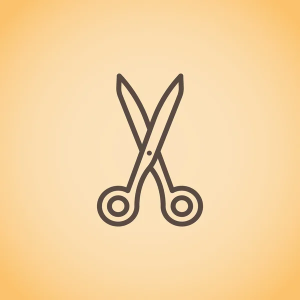 Значок инструмента ножницы — стоковый вектор