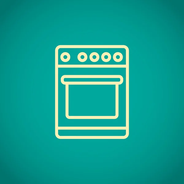 Estufa para cocina icono — Vector de stock