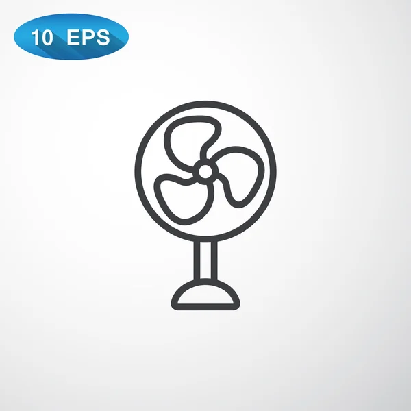 Pictogram van de ventilator van de lucht — Stockvector