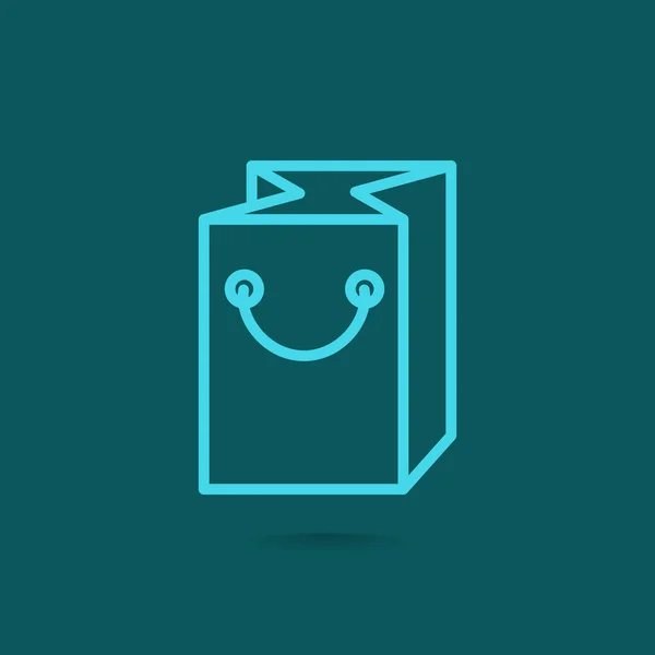 Verpackungssymbol für Einkäufe — Stockvektor