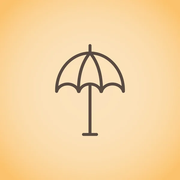 Parasol de playa icono — Vector de stock