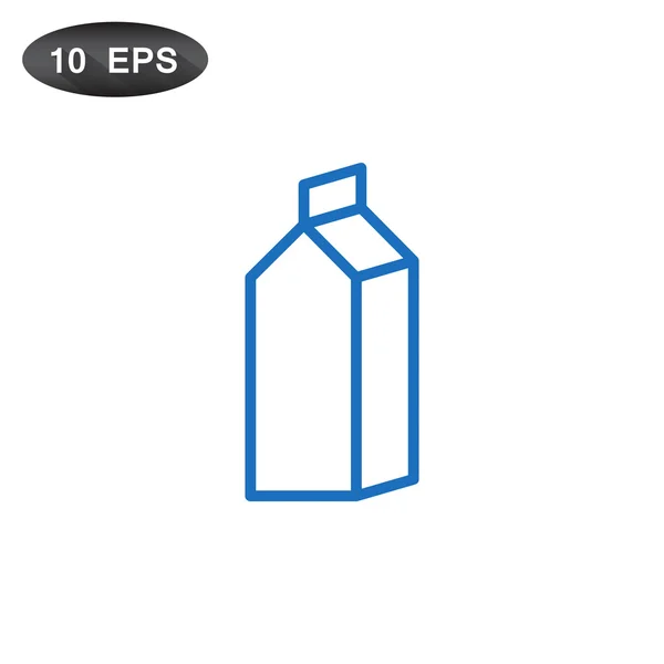 Opakowanie Pojemnik na mleko — Wektor stockowy