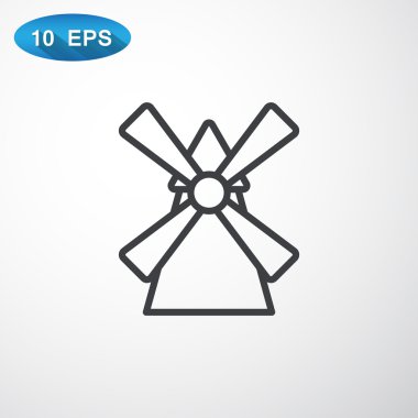 Tarım yel değirmeni simgesi