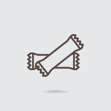 Polietilen mühürlü kapalı torbalar simgesi