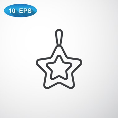 Noel yıldızı simge.