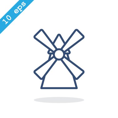 Tarım yel değirmeni simgesi