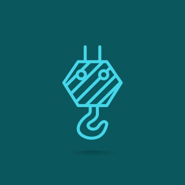 Piktogram vinç kanca simgesinin