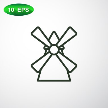 Tarım yel değirmeni simgesi