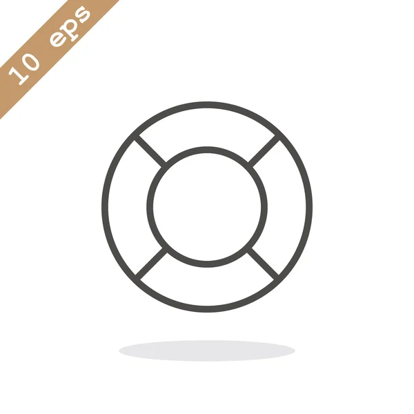 Life preserver icon — Stock Vector