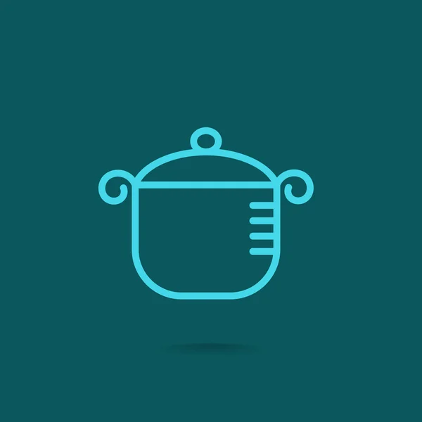 Ikona hrnce na vaření — Stockový vektor