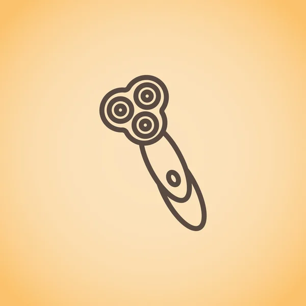 Icono de máquina de afeitar eléctrica — Vector de stock
