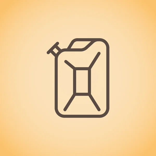 Jerrycan voor benzine-pictogram — Stockvector