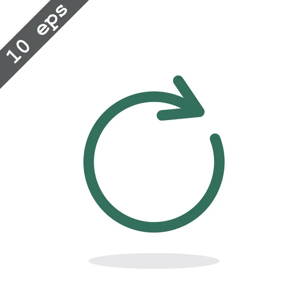 Flèche de rotation icône web — Image vectorielle
