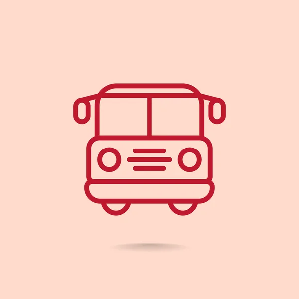 School bus icon — Stock Vector