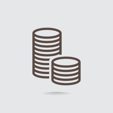 Para sikkeleri simgesi.