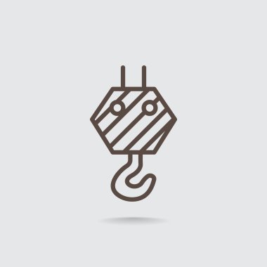 Piktogram vinç kanca simgesinin