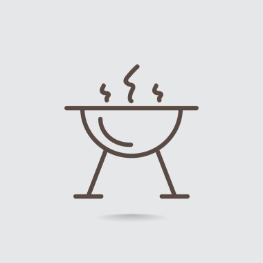 mangal barbekü simgesi