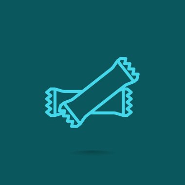 Polietilen mühürlü kapalı torbalar simgesi