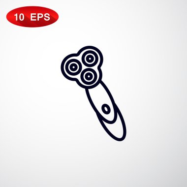 Elektrikli tıraş makinesi simgesini