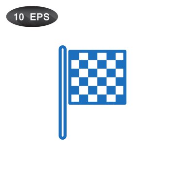 Damalı bayrak yarışı simgesi