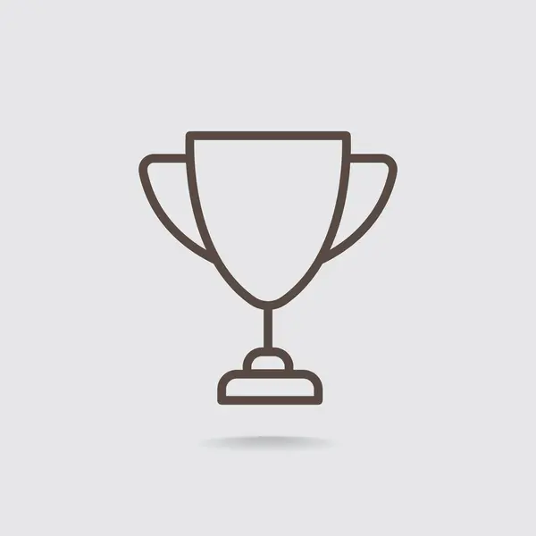 Champion trophy icon — Stock Vector
