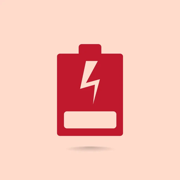 Töltés az akkumulátor ikon — Stock Vector