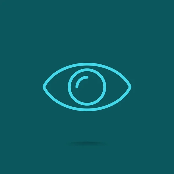Anatomia ikonę oka — Wektor stockowy