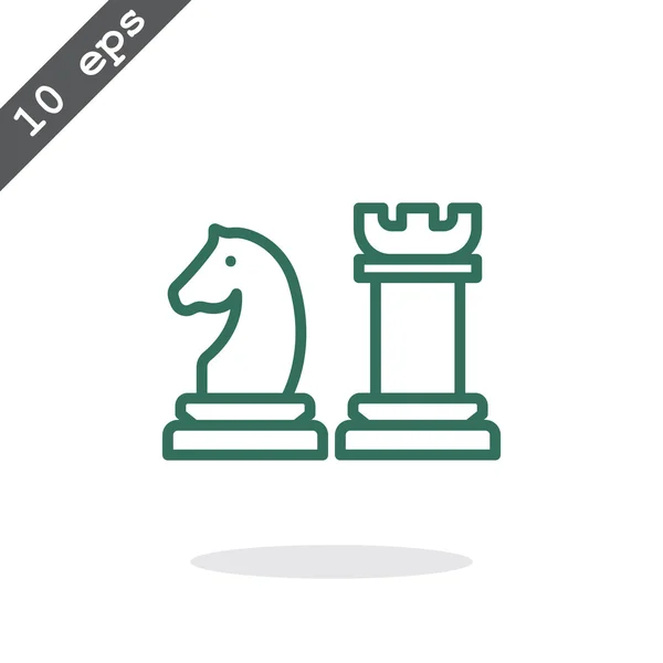 Chess figures icon — Stock Vector