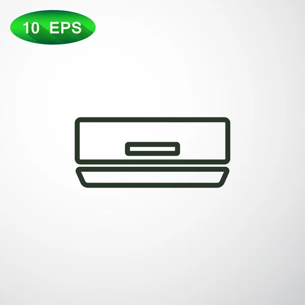 Icône de ligne de climatiseur — Image vectorielle