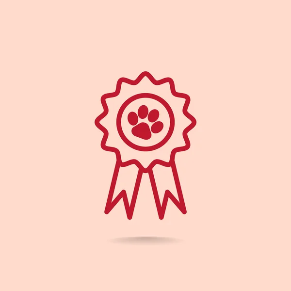 Récompense pour l'icône animale — Image vectorielle