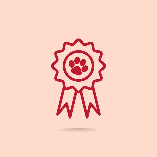 Recompensa por el icono animal — Vector de stock