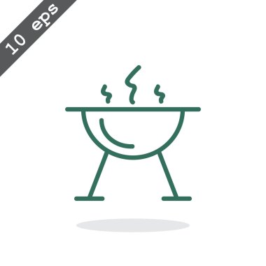 mangal barbekü simgesi