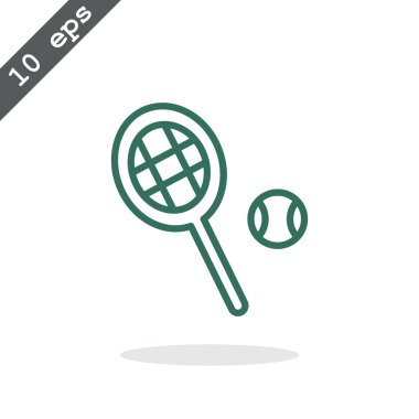 Tenis raketi topu simgesiyle