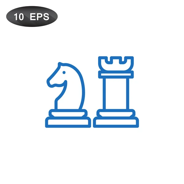 Chess figures icon — Stock Vector