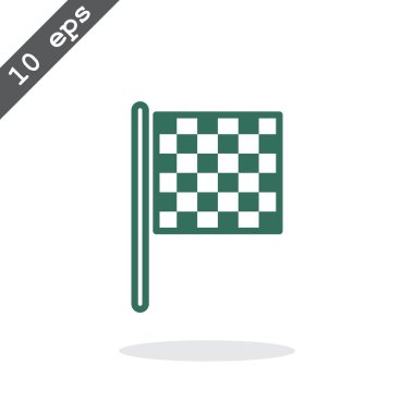 Damalı bayrak yarışı simgesi