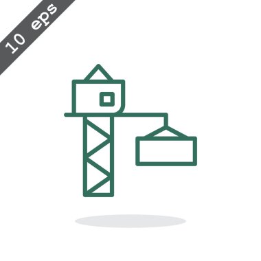 Piktogram vinç kanca simgesinin