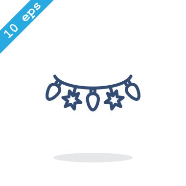 Noel çelenk simgesi