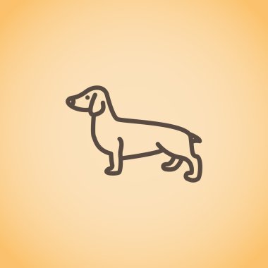 Dachshund köpek simgesi