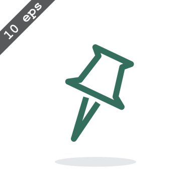 Raptiye düğme simgesi.