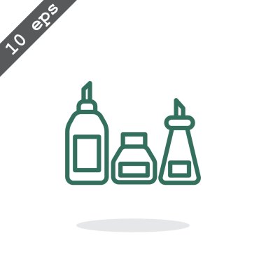 mutfak şişe set simgesi  