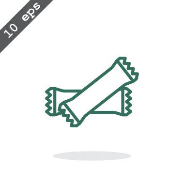 Polietilen mühürlü kapalı torbalar simgesi