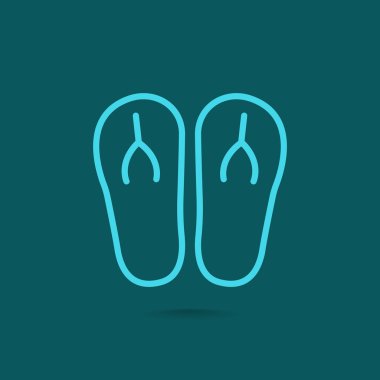 plaj terlikleri simgesi 