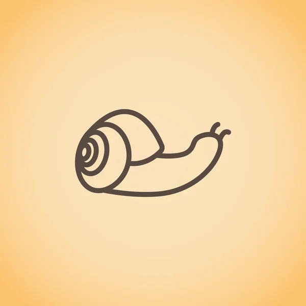 Outline snail icon — Stock Vector